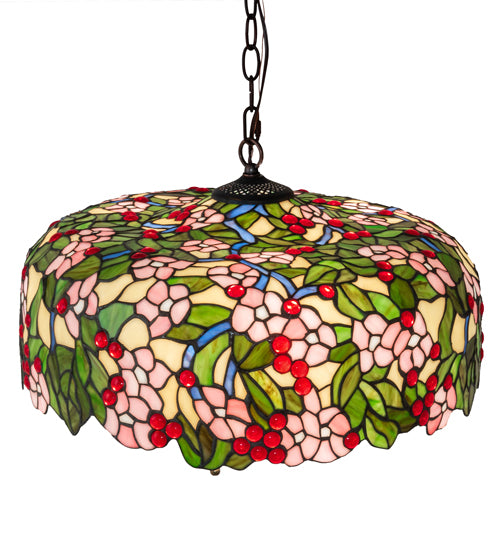 Meyda Tiffany Tiffany Cherry Blossom 72991 Pendant Light - Mahogany Bronze