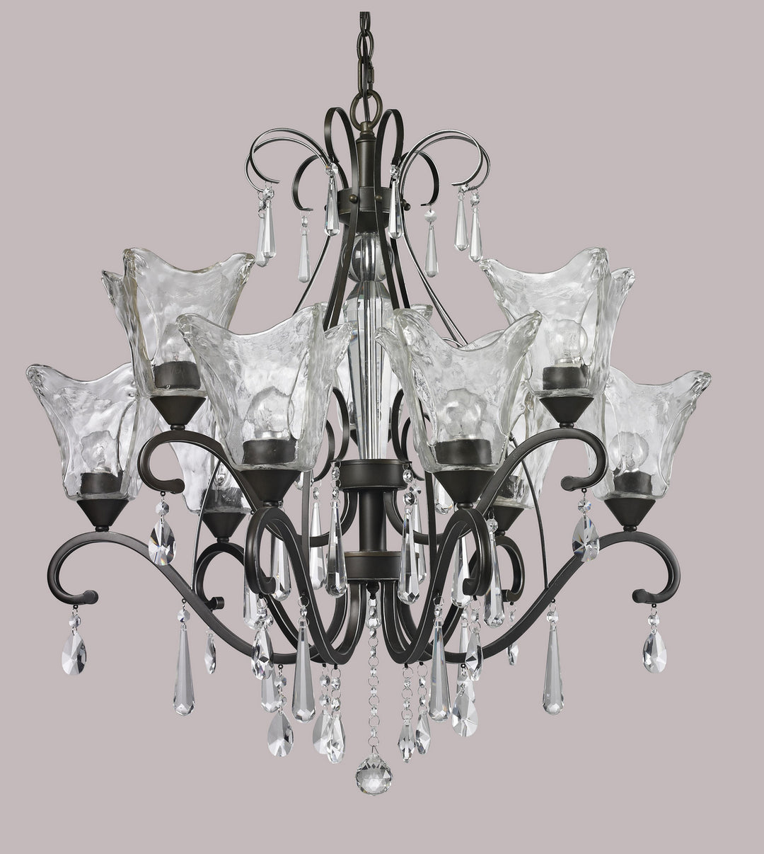 Revolution CC2489FBCCCG Chandelier Light - Flemish Bronze