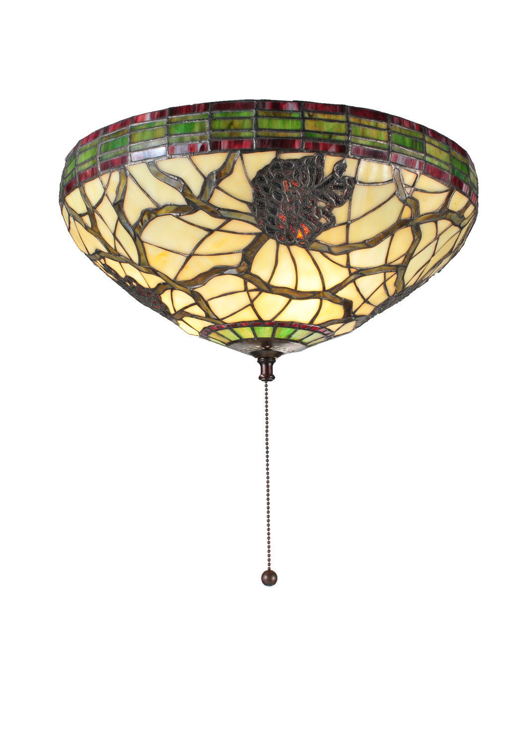 Meyda Tiffany Pinecone Dome 106337 Ceiling Light - Includes: 3, 4.5 & 6 Rods