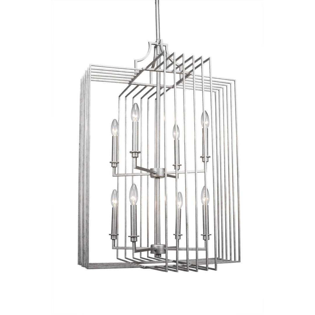 Toltec Sky Loft 1108-as Chandelier Light - Aged Silver