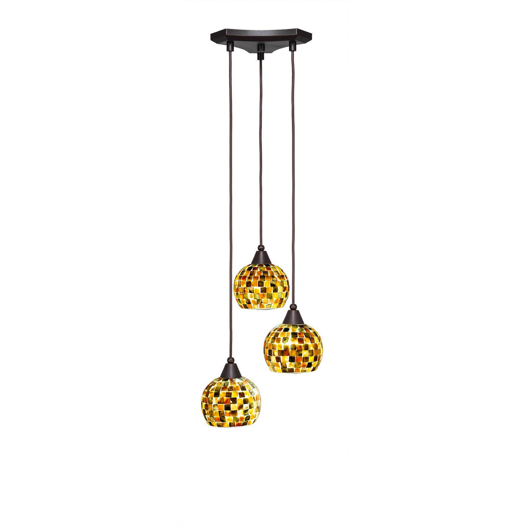 Toltec Europa 28-dg-407 Pendant Light - Dark Granite