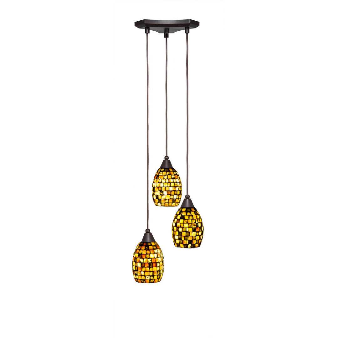 Toltec Europa 28-dg-408 Pendant Light - Dark Granite