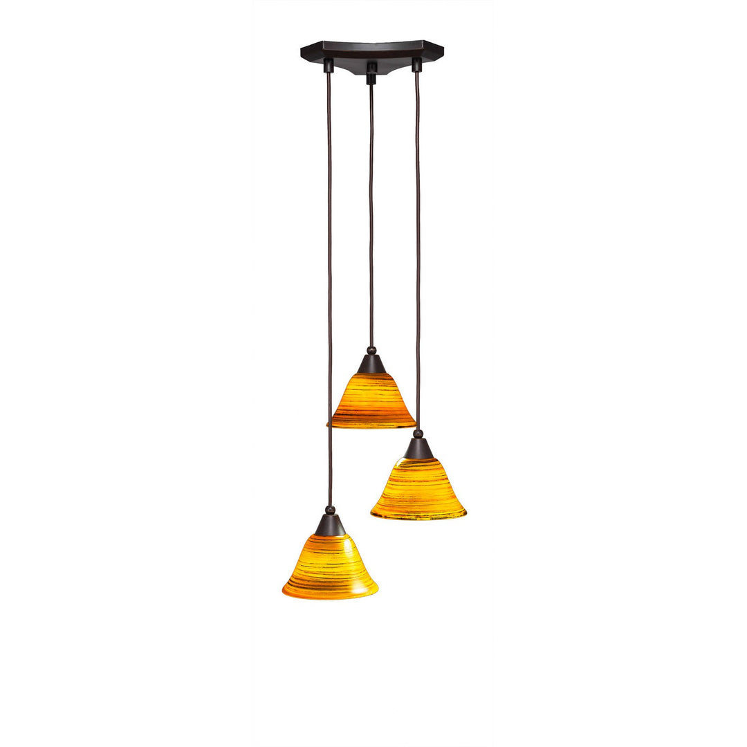 Toltec Europa 28-dg-454 Pendant Light - Dark Granite