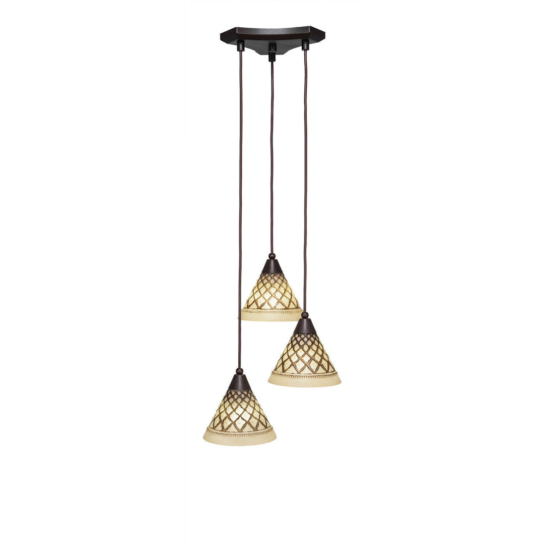 Toltec Europa 28-dg-7185 Pendant Light - Dark Granite