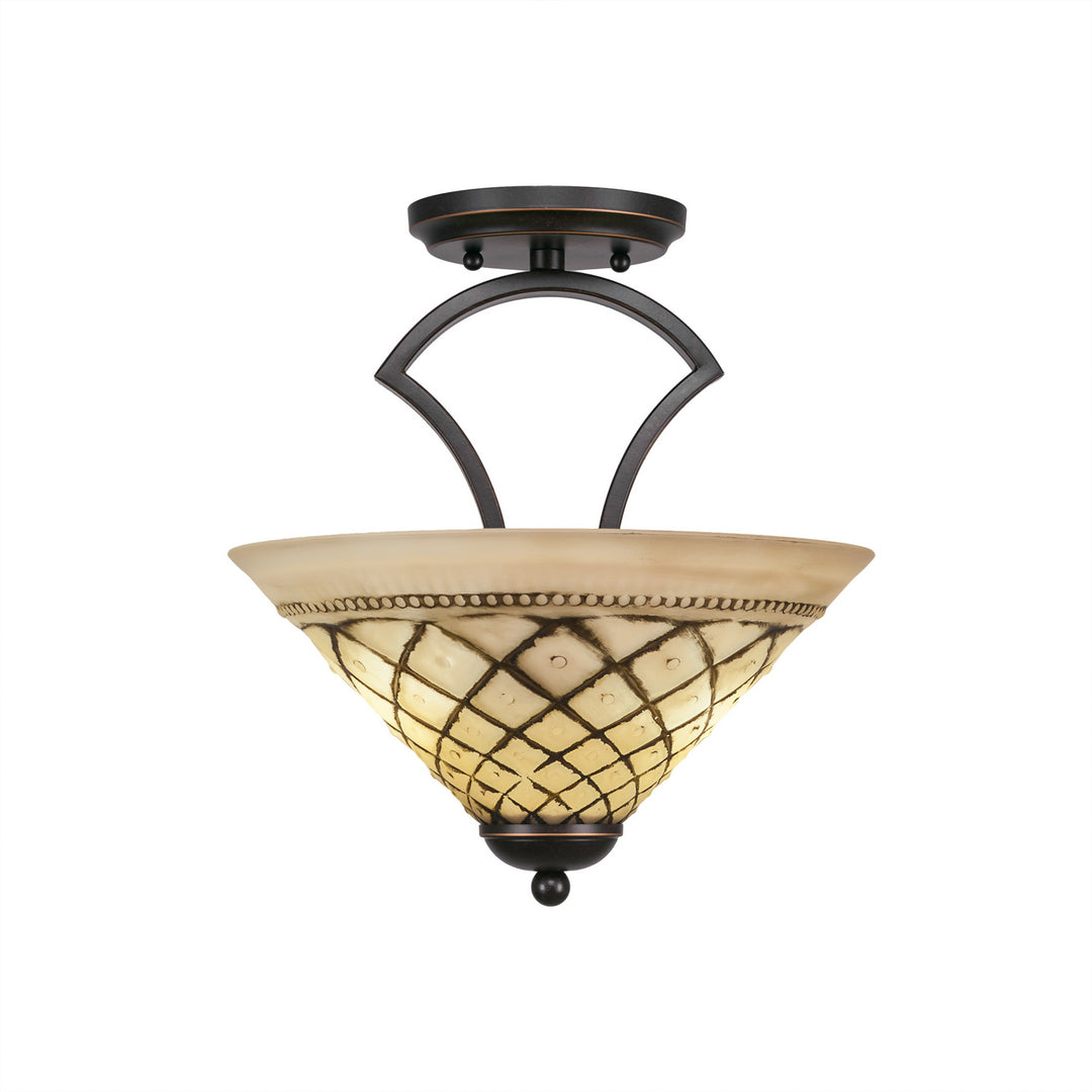Toltec Zilo 563-dg-7182 Ceiling Light - Dark Granite