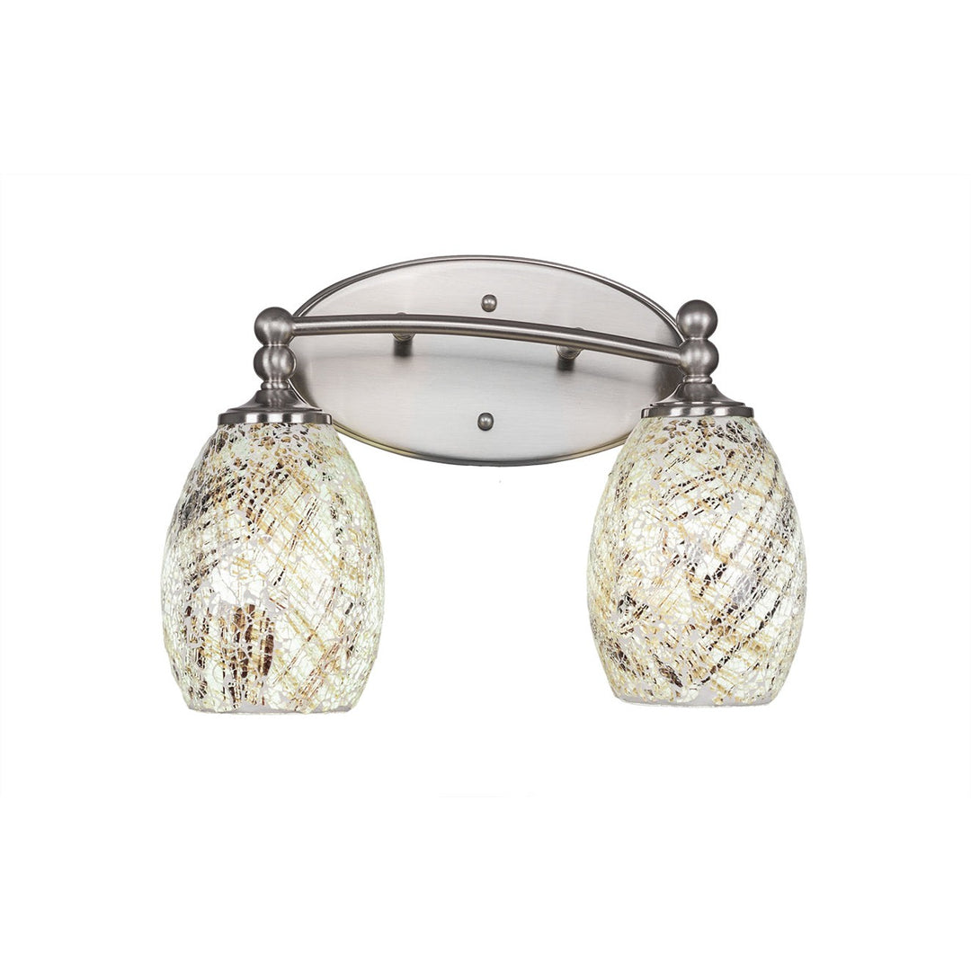 Toltec Capri 592-bn-5054 Bath Vanity Light 15 in. wide - Brushed Nickel