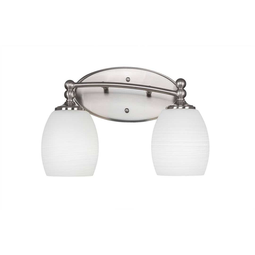 Toltec Capri 592-bn-615 Bath Vanity Light 14 in. wide - Brushed Nickel