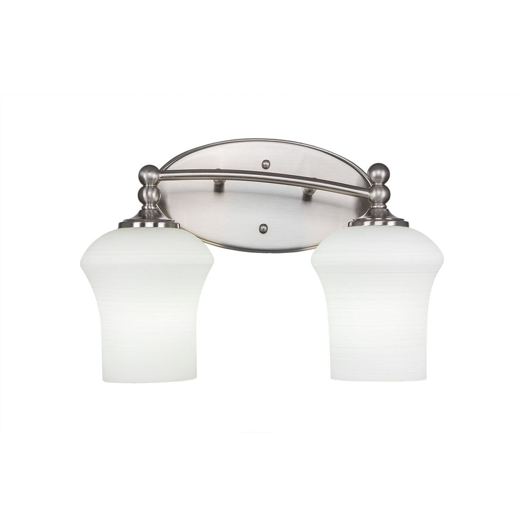 Toltec Capri 592-bn-681 Bath Vanity Light 15 in. wide - Brushed Nickel