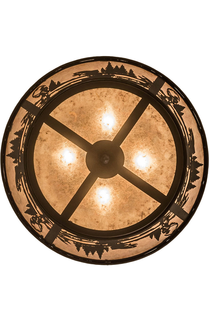 Meyda Tiffany Fly Fishing Creek 169329 Ceiling Light - Antique Copper