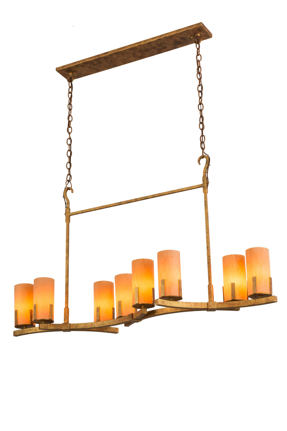 Meyda Tiffany Cero 170139 Pendant Light - Autumn Leaf Tea Stained Acrylic Sb Out
