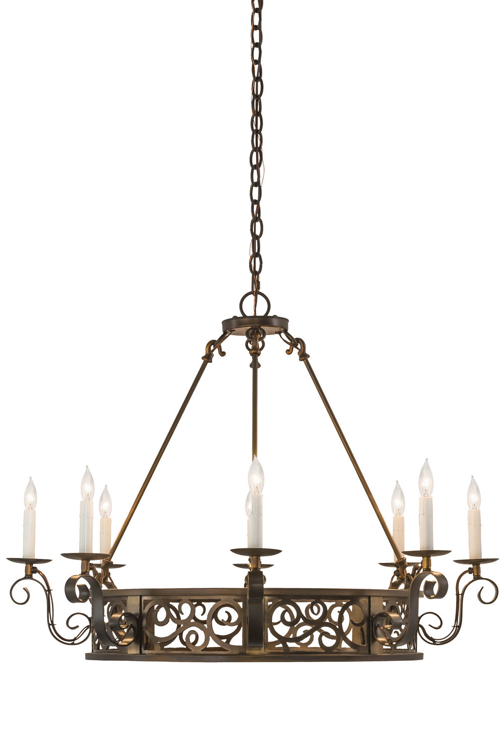 Meyda Tiffany Delano 174068 Chandelier Light - Antique Copper