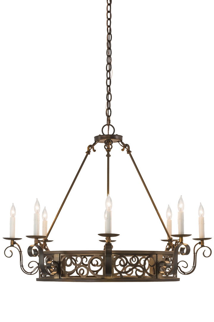 Meyda Tiffany Delano 174068 Chandelier Light - Antique Copper