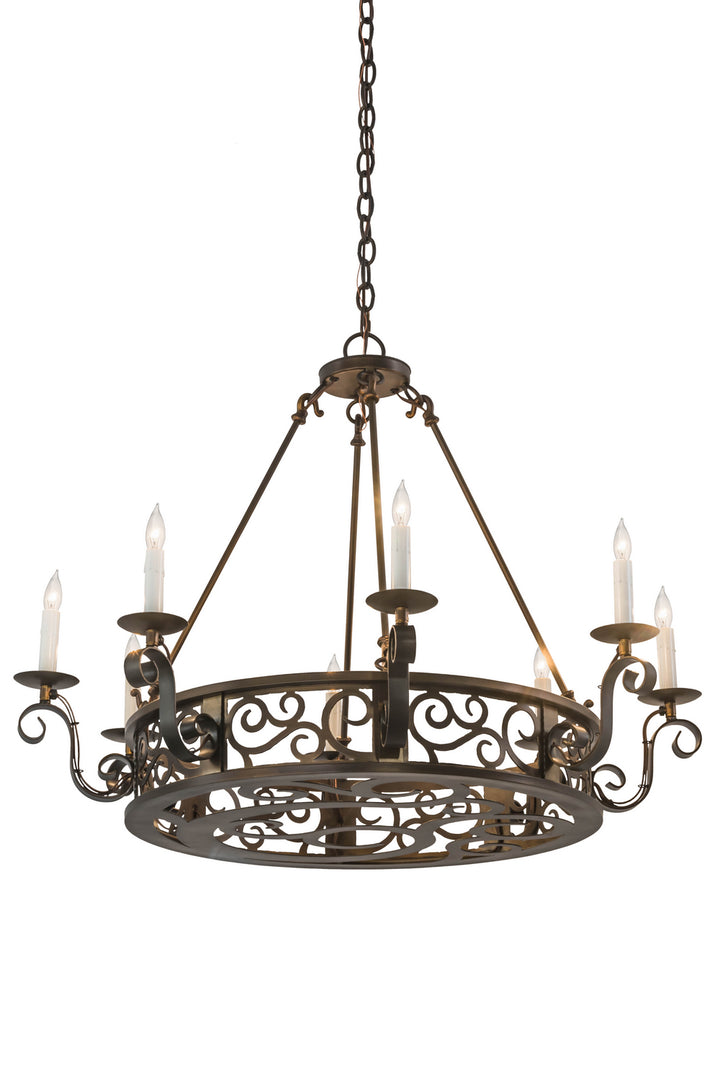Meyda Tiffany Delano 174068 Chandelier Light - Antique Copper