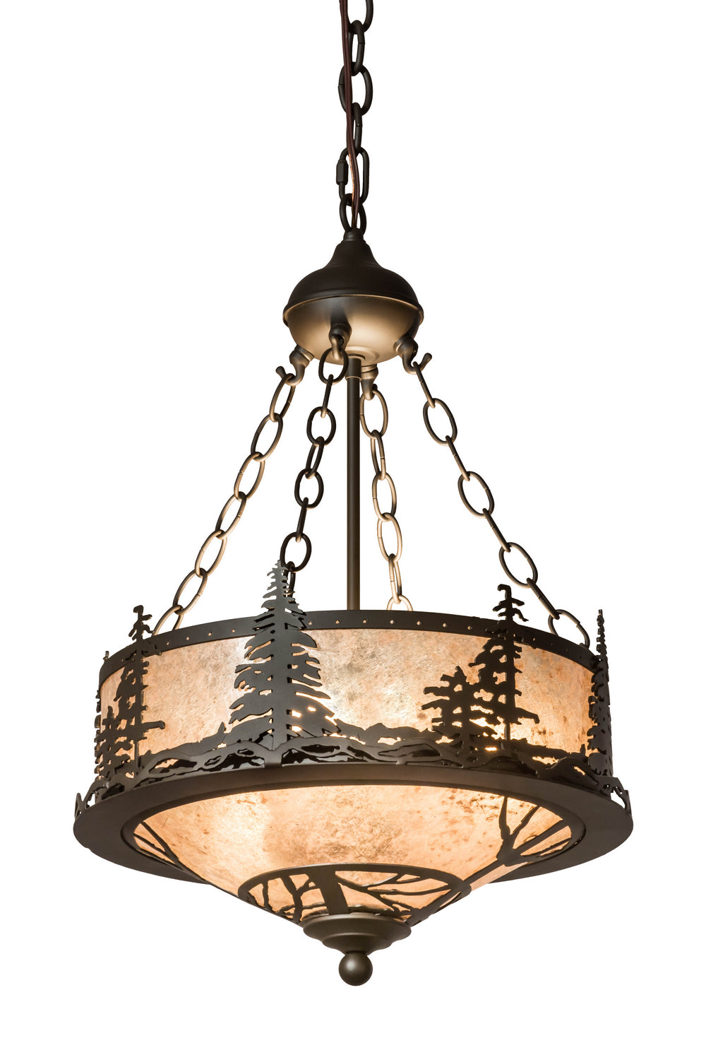 Meyda Tiffany Tall Pines 175906 Pendant Light - Oil Rubbed Bronze