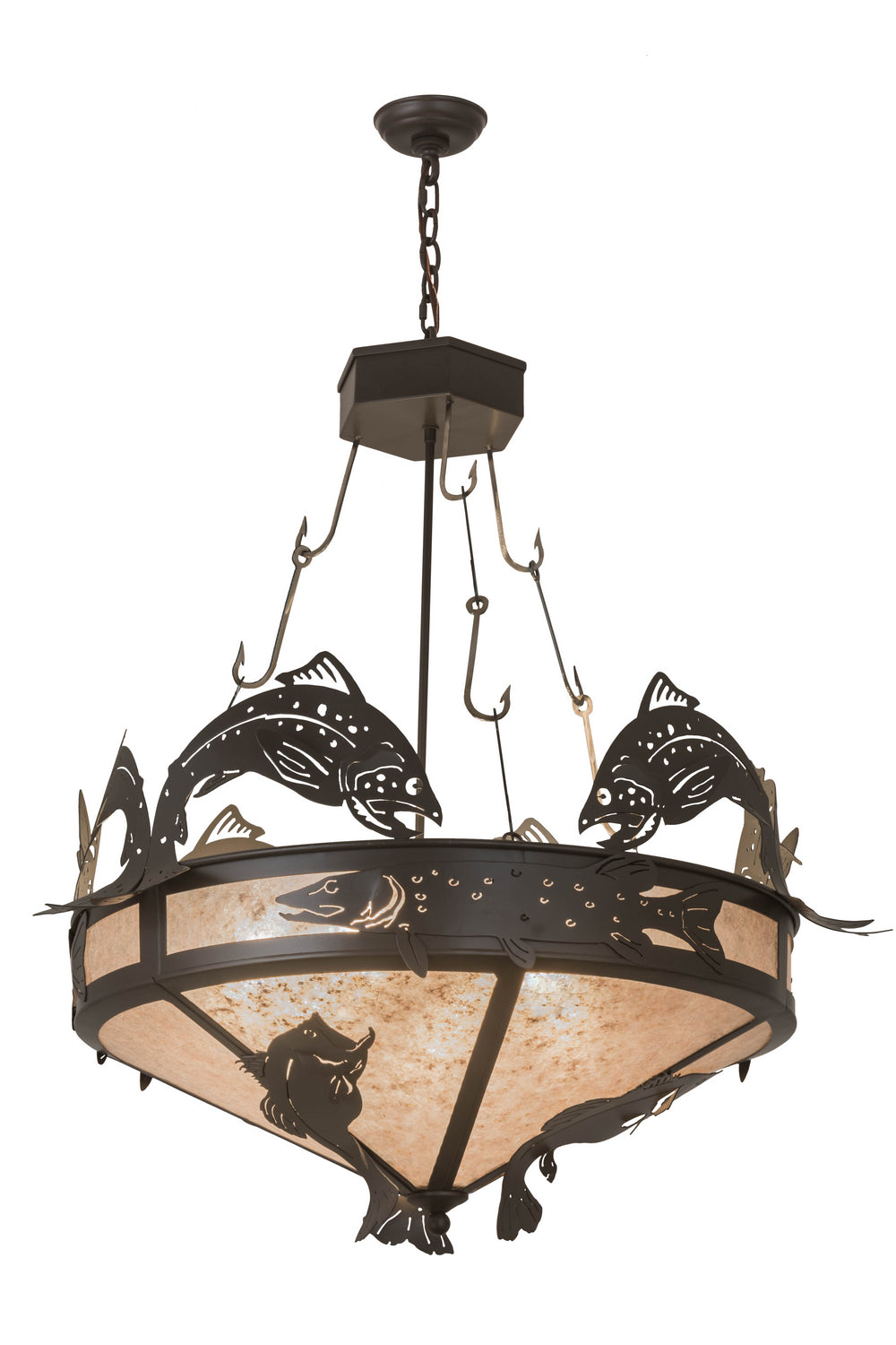 Meyda Tiffany Catch Of The Day 176211 Chandelier Light - Timeless Bronze