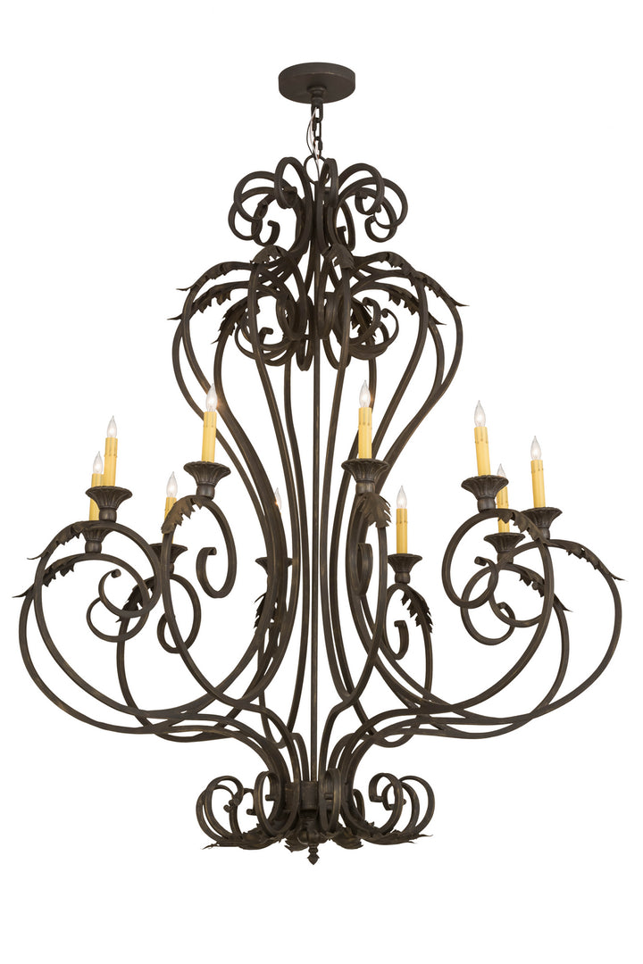 Meyda Tiffany Josephine 176434 Chandelier Light - Verdigris