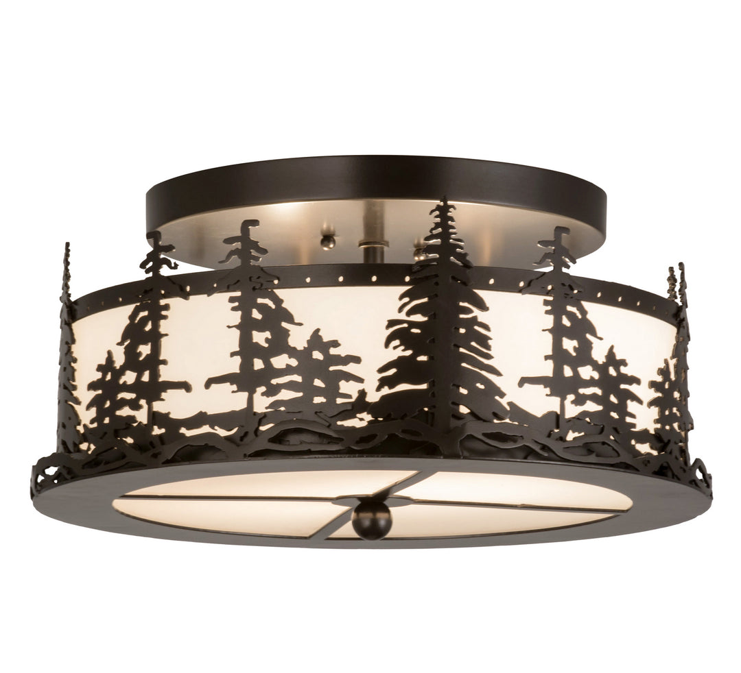 Meyda Tiffany Tall Pines 176888 Ceiling Light - Oil Rubbed Bronze
