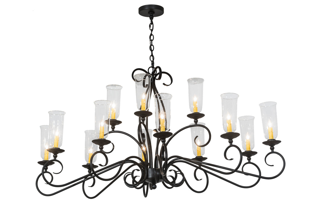Meyda Tiffany Wallis 177354 Chandelier Light - Blackwash