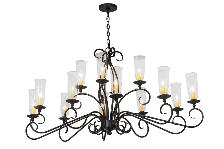 Meyda Tiffany Wallis 177354 Chandelier Light - Blackwash