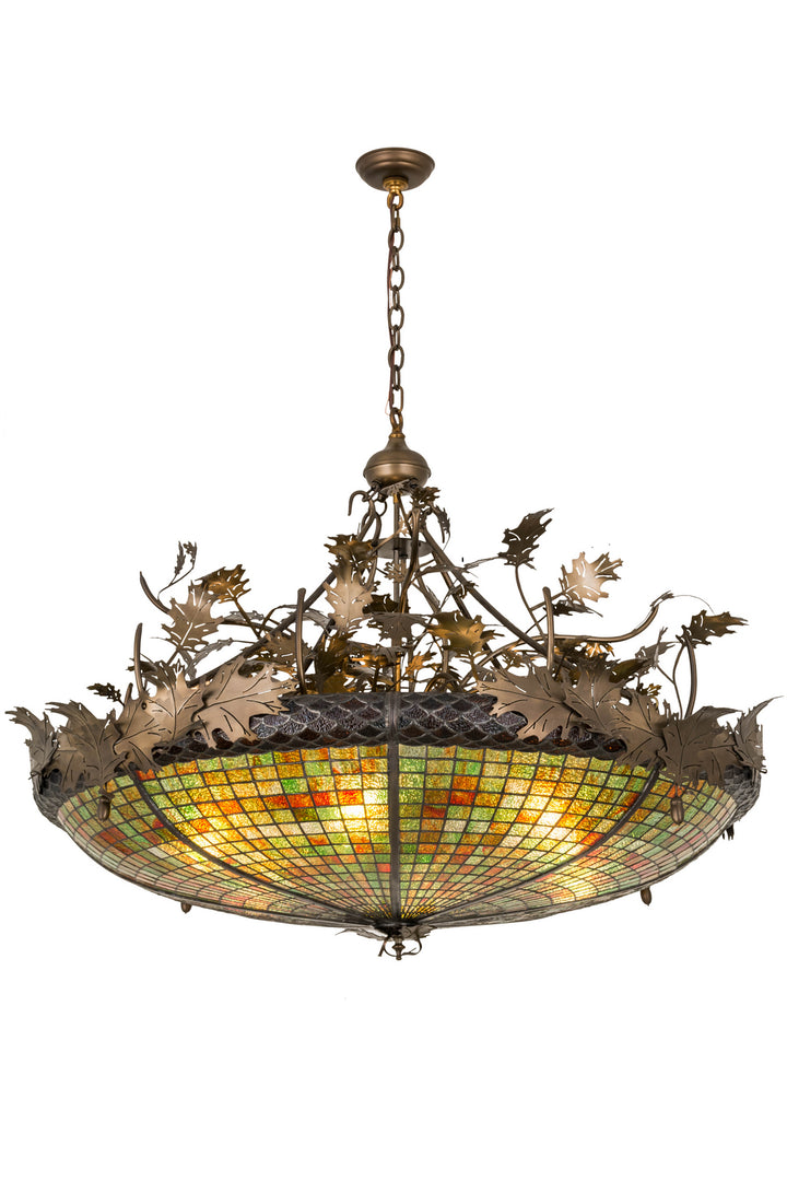 Meyda Tiffany Greenbriar Oak 177615 Chandelier Light - Antique Copper
