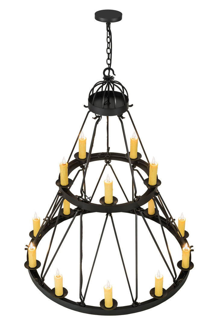Meyda Tiffany Lakeshore 178008 Chandelier Light - Wrought Iron
