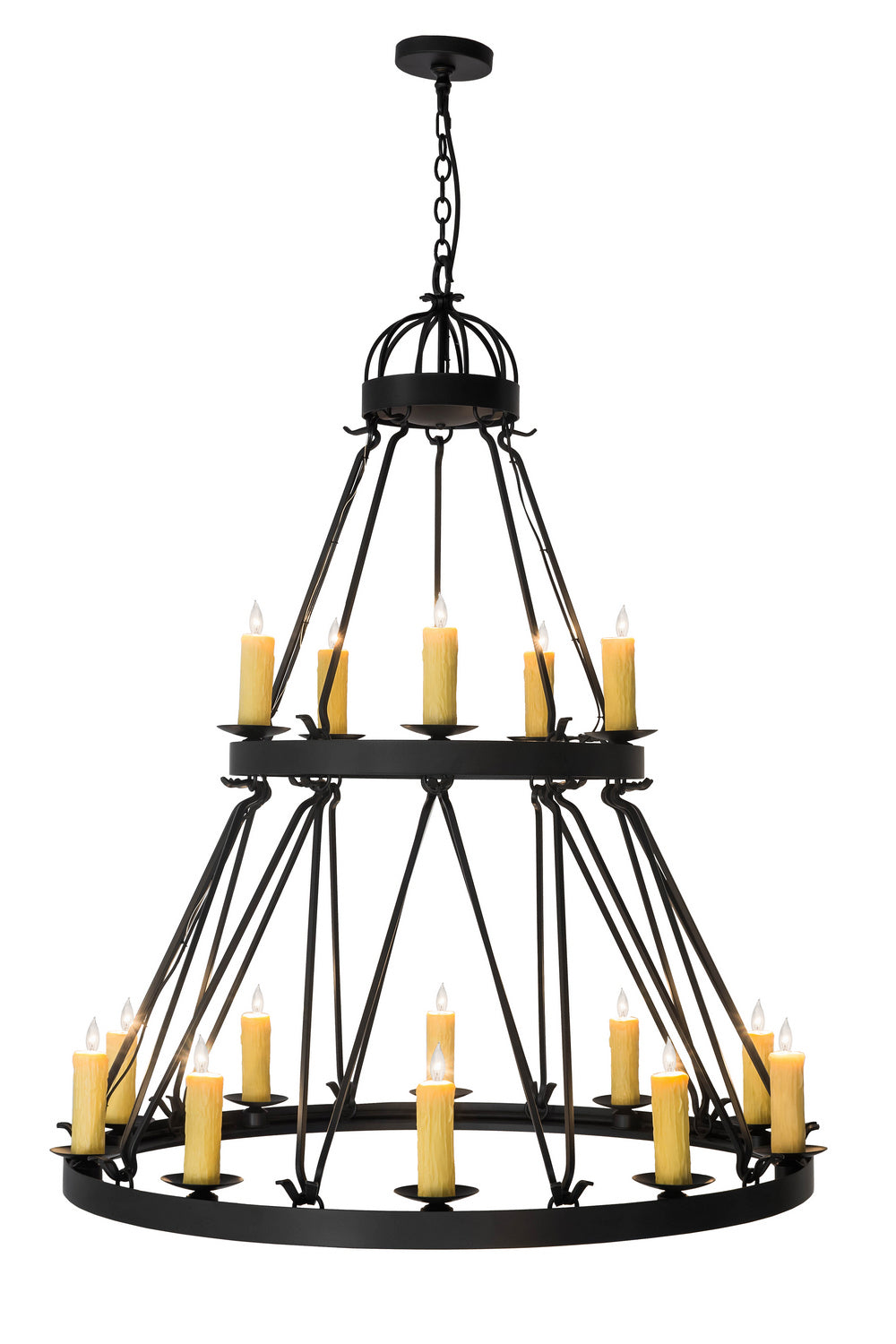 Meyda Tiffany Lakeshore 178008 Chandelier Light - Wrought Iron