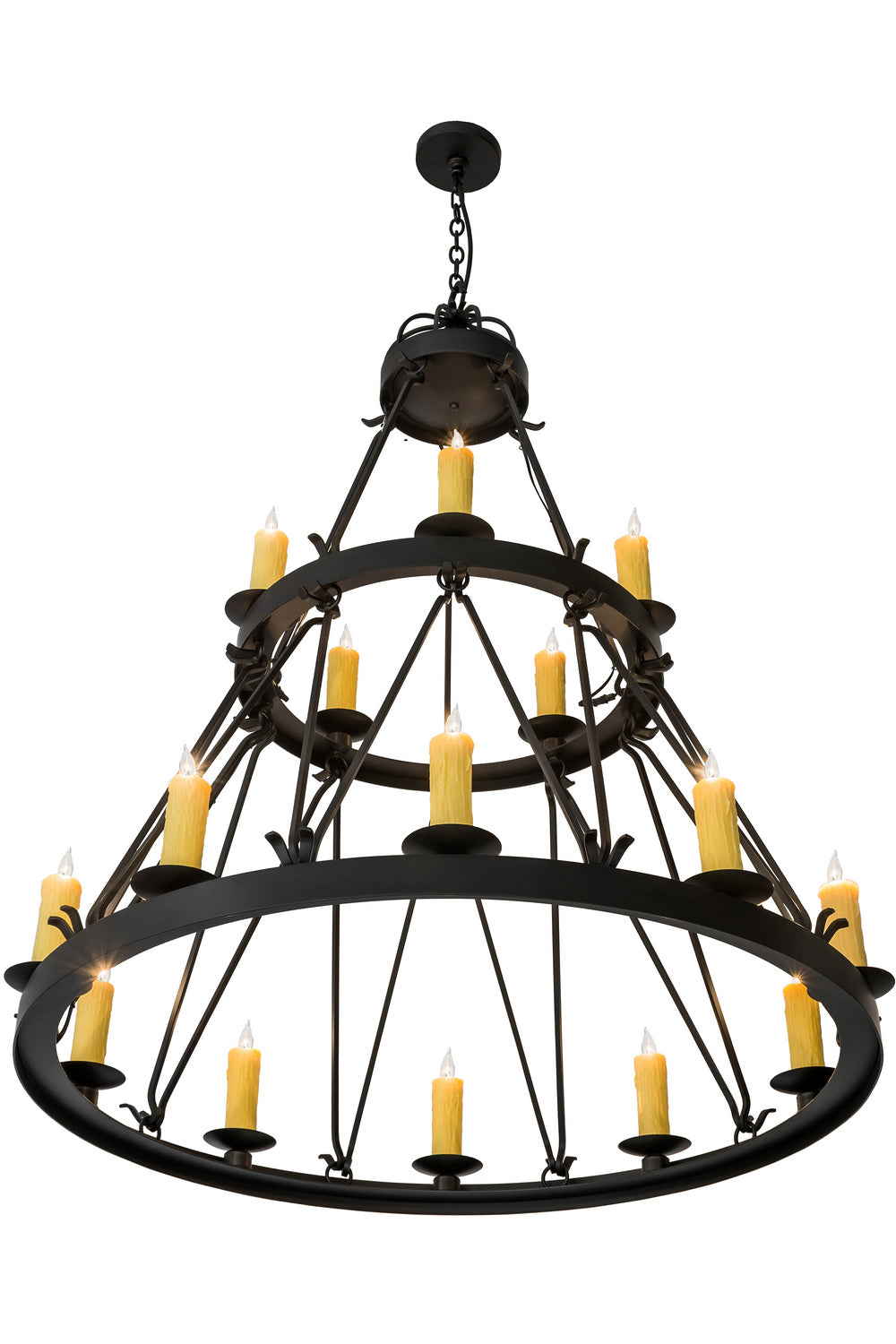 Meyda Tiffany Lakeshore 178008 Chandelier Light - Wrought Iron