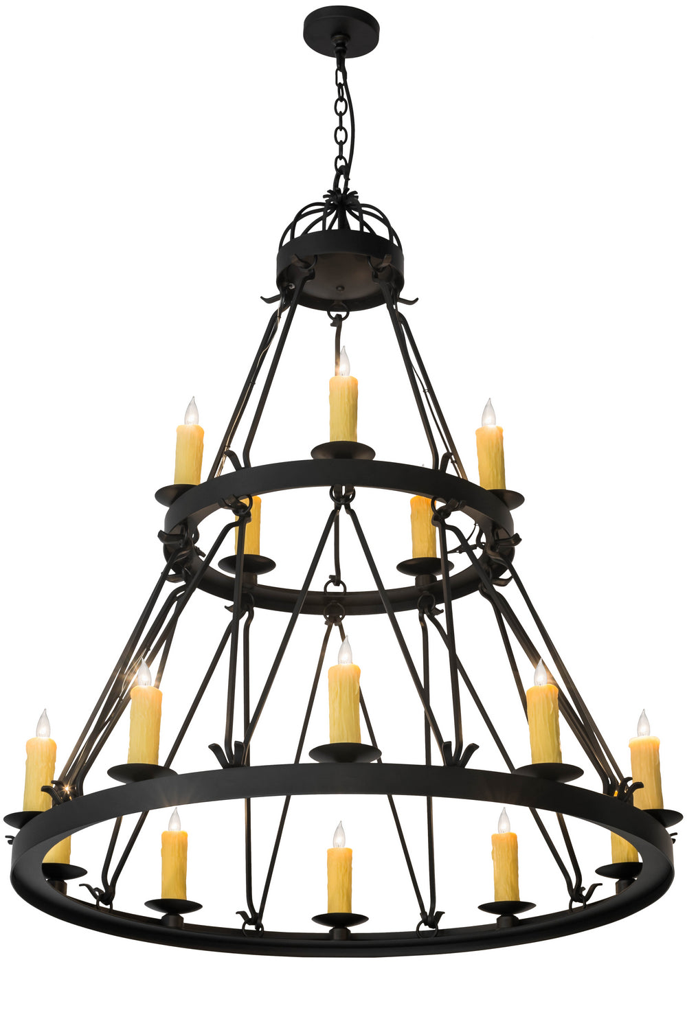 Meyda Tiffany Lakeshore 178008 Chandelier Light - Wrought Iron