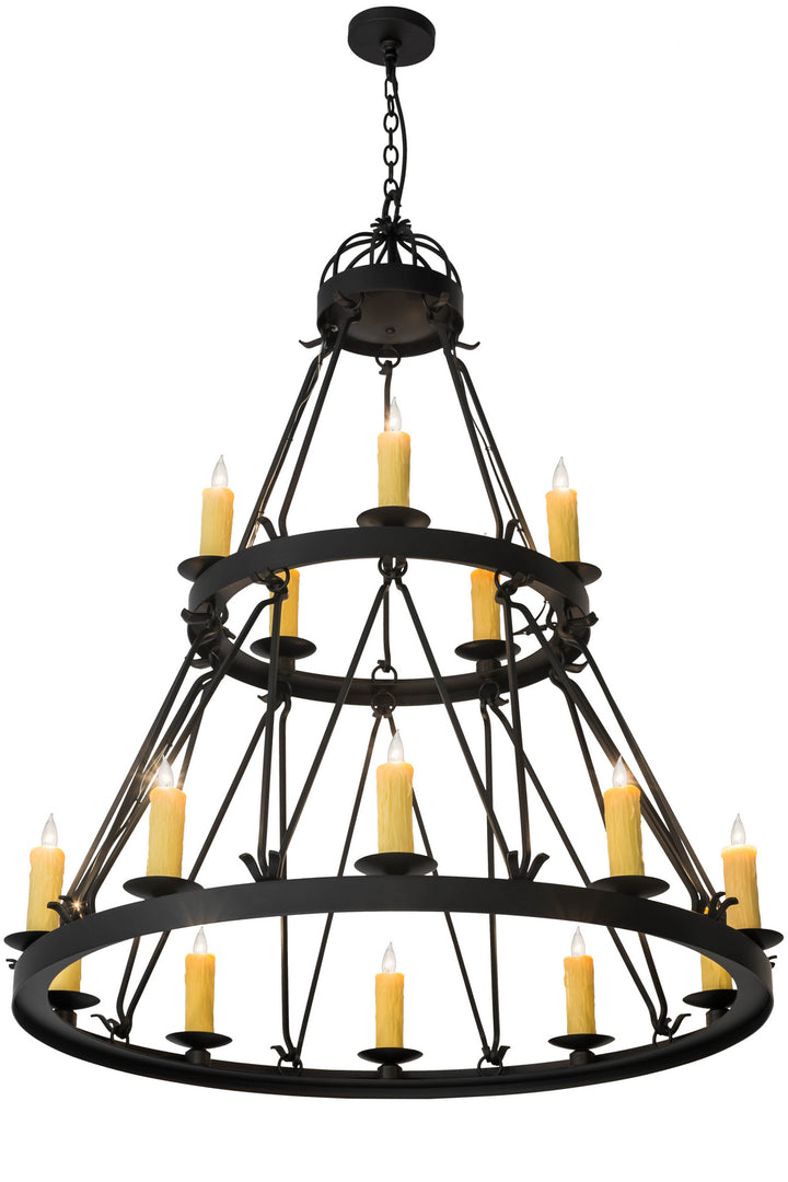 Meyda Tiffany Lakeshore 178008 Chandelier Light - Wrought Iron