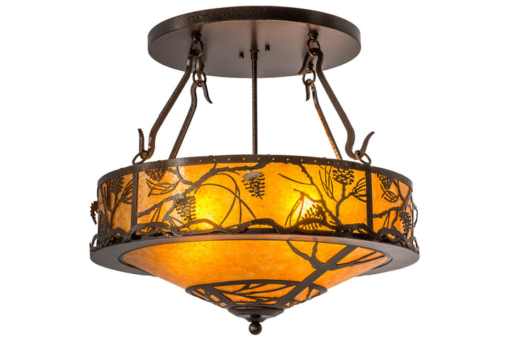 Meyda Tiffany Whispering Pines 178194 Ceiling Light - Copper Vein