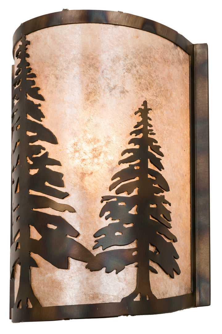 Meyda Tiffany Tall Pines 178370 Wall Light - Antique Copper,Burnished