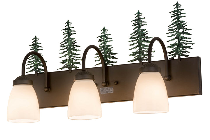 Meyda Tiffany Tall Pines 178428 Bath Vanity Light 24 in. wide - Oil Rubbed Bronze