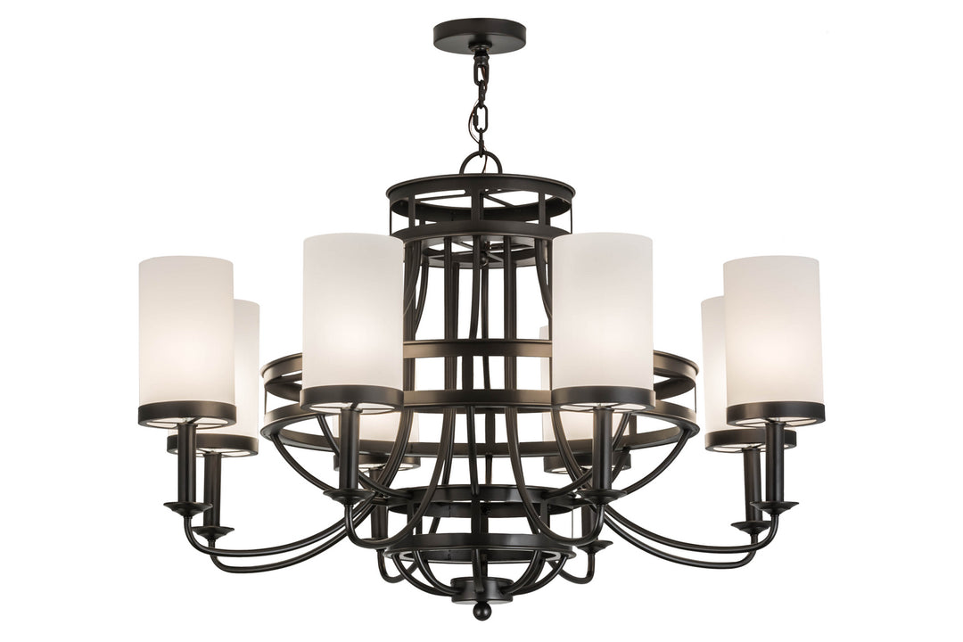 Meyda Tiffany Saxony 180019 Chandelier Light - Oil Rubbed Bronze