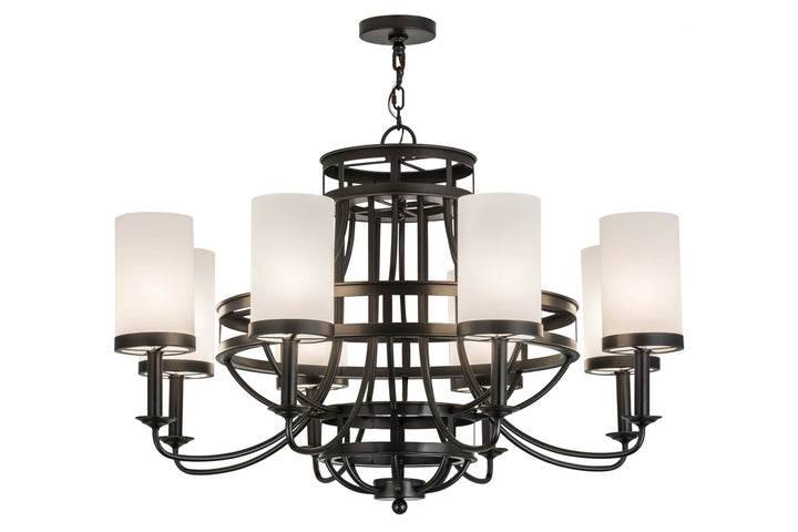 Meyda Tiffany Saxony 180019 Chandelier Light - Oil Rubbed Bronze