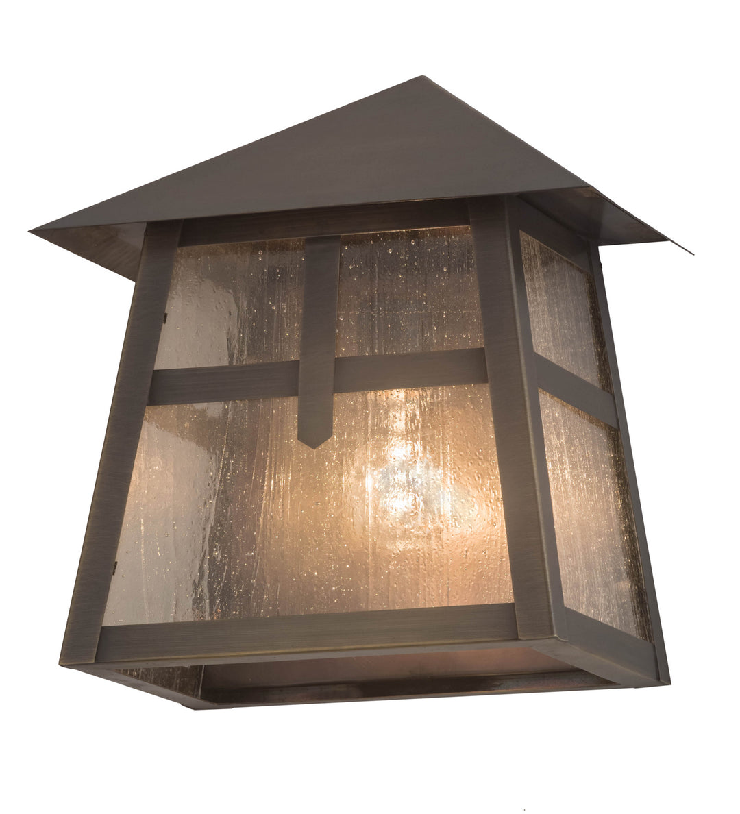 Meyda Tiffany Lighting 92112 Stillwater One Light Wall Sconce Outdoor Bronze / Dark