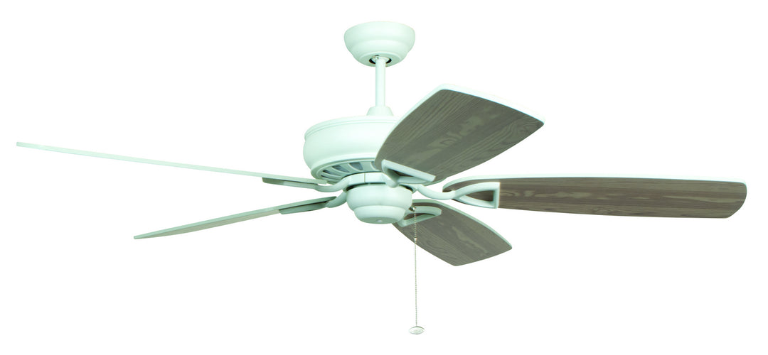 Craftmade Supreme Air 56`` SUA56WW5 Ceiling Fan 56 - White, Matte White/White Washed/