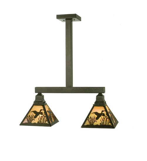 Meyda Tiffany Ducks In Flight 73327 Pendant Light - Tarnished Copper