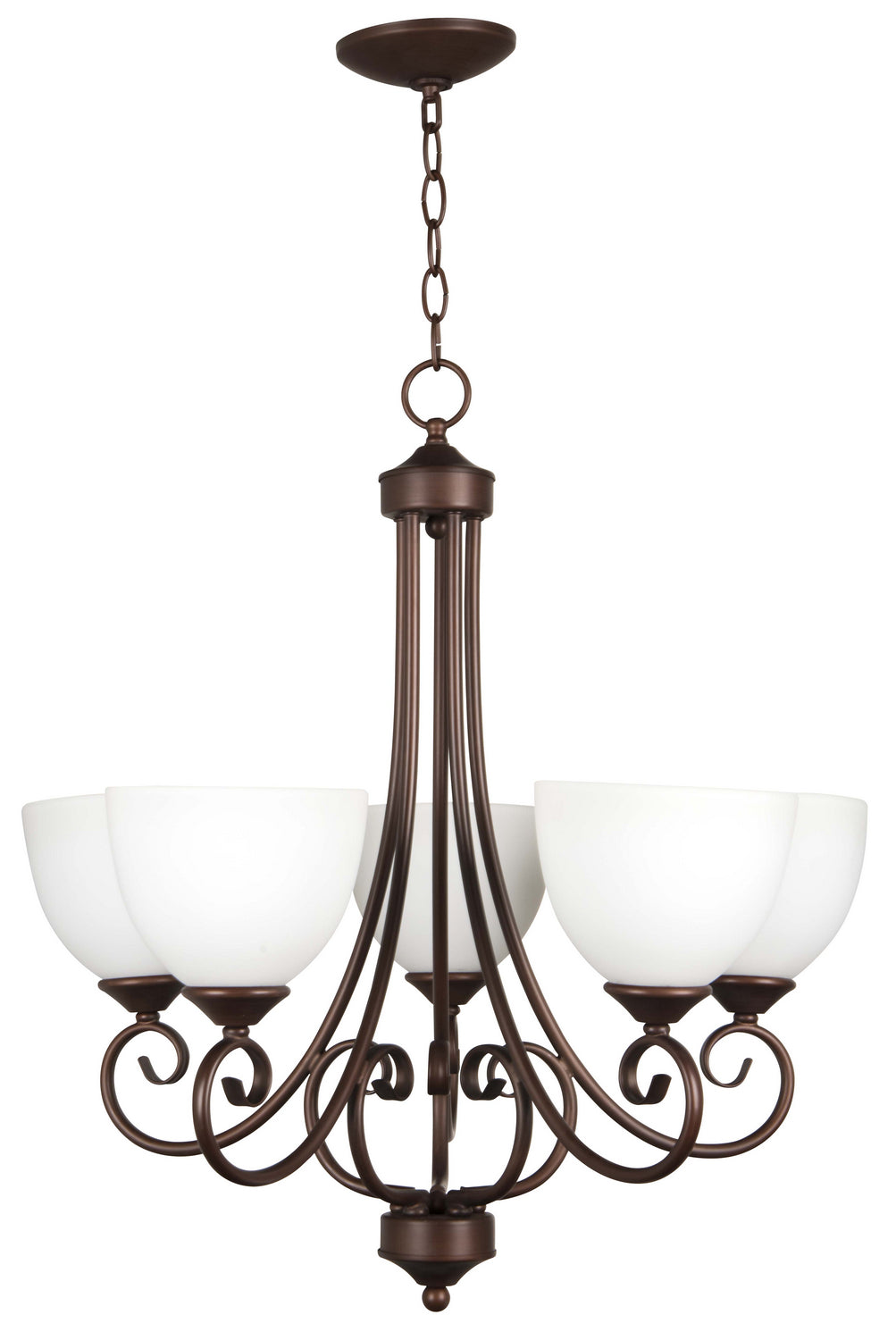 Craftmade Raleigh 25325-OLB-WG Chandelier Light - Oiled Bronze