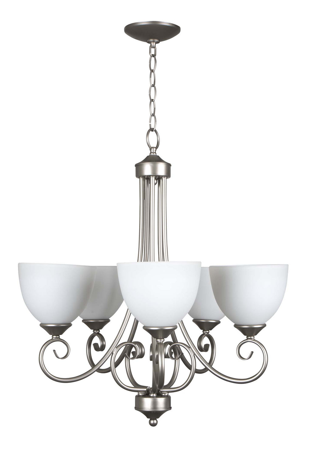 Craftmade Raleigh 25325-SN-WG Chandelier Light - Satin Nickel