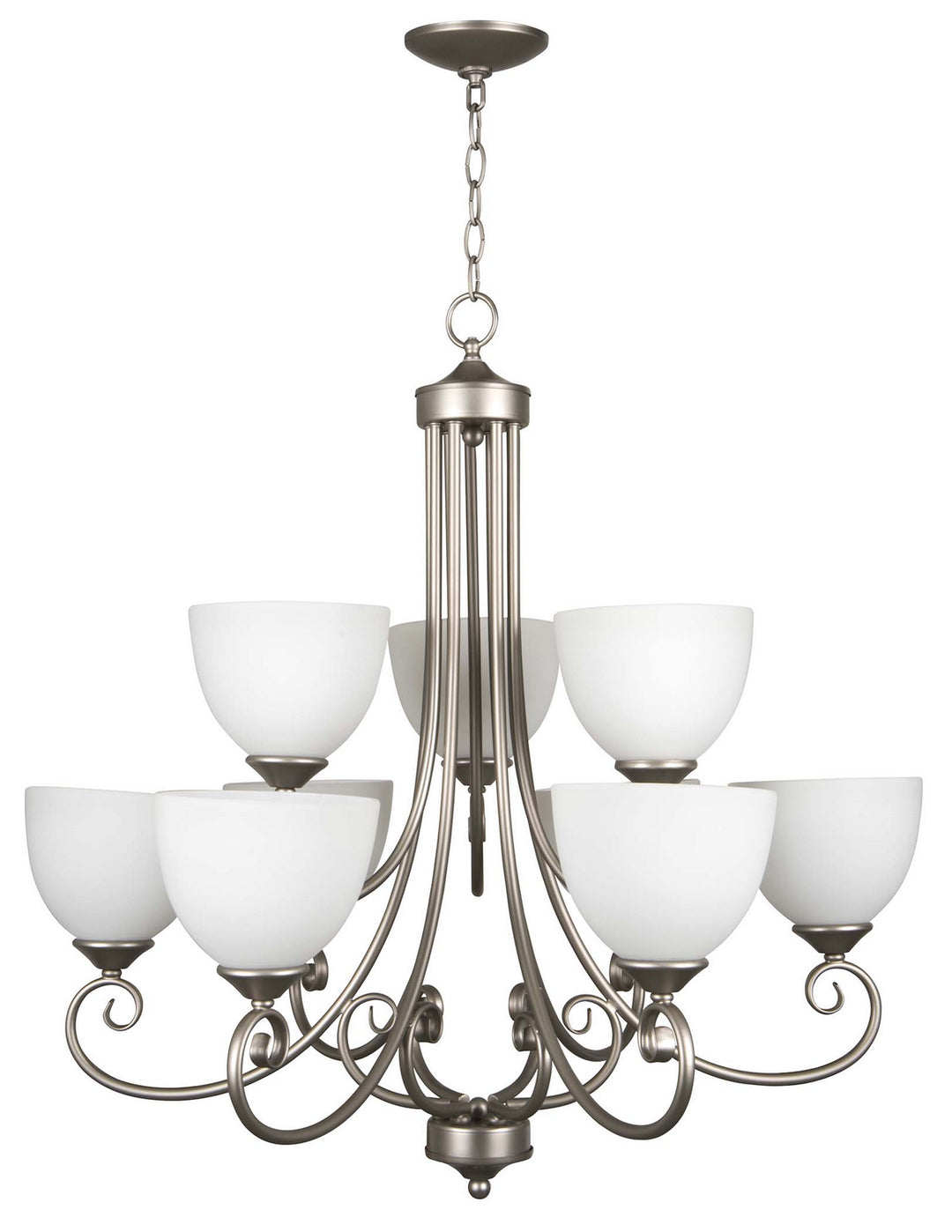 Craftmade Raleigh 25329-SN-WG Chandelier Light - Satin Nickel