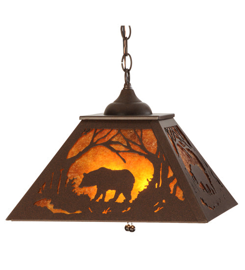 Meyda Tiffany Bear At Dawn 73536 Pendant Light - Cafe-Noir