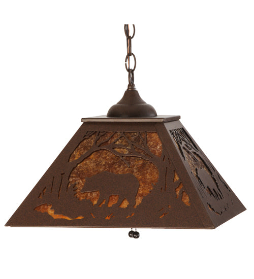 Meyda Tiffany Bear At Dawn 73536 Pendant Light - Cafe-Noir