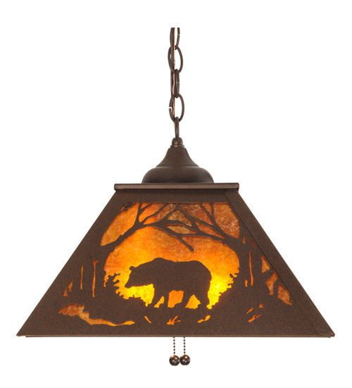 Meyda Tiffany Bear At Dawn 73536 Pendant Light - Cafe-Noir