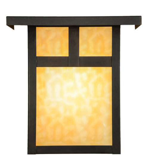 Meyda Tiffany Lighting 73550 Hyde Park One Light Wall Sconce Outdoor Bronze / Dark