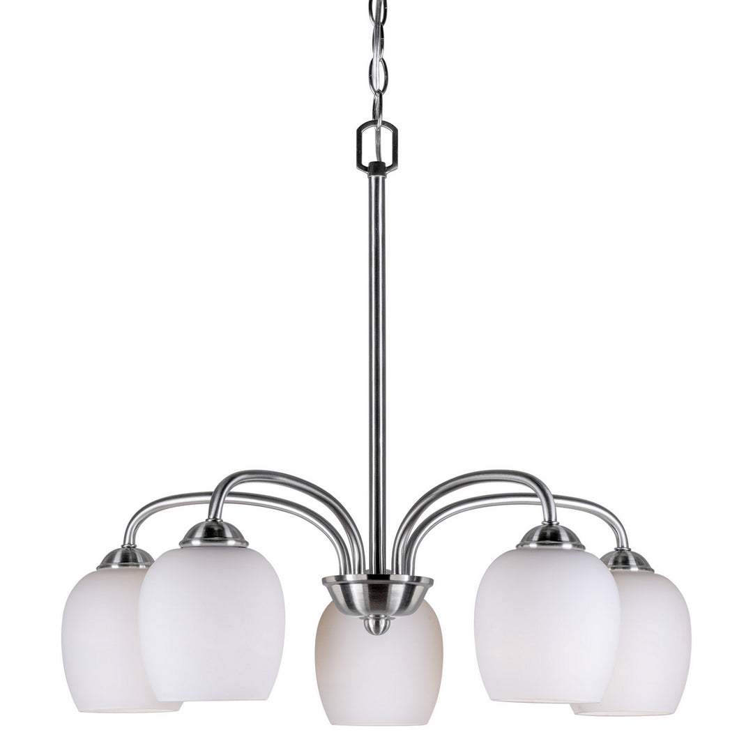 Forte 2636-05-55 Chandelier Light - Brushed Nickel