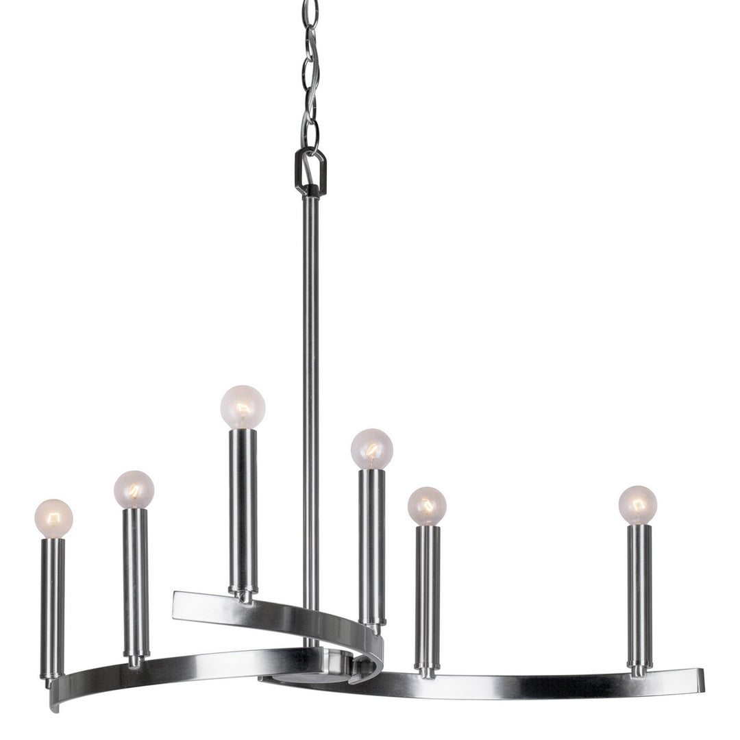 Forte 7075-06-55 Chandelier Light - Brushed Nickel