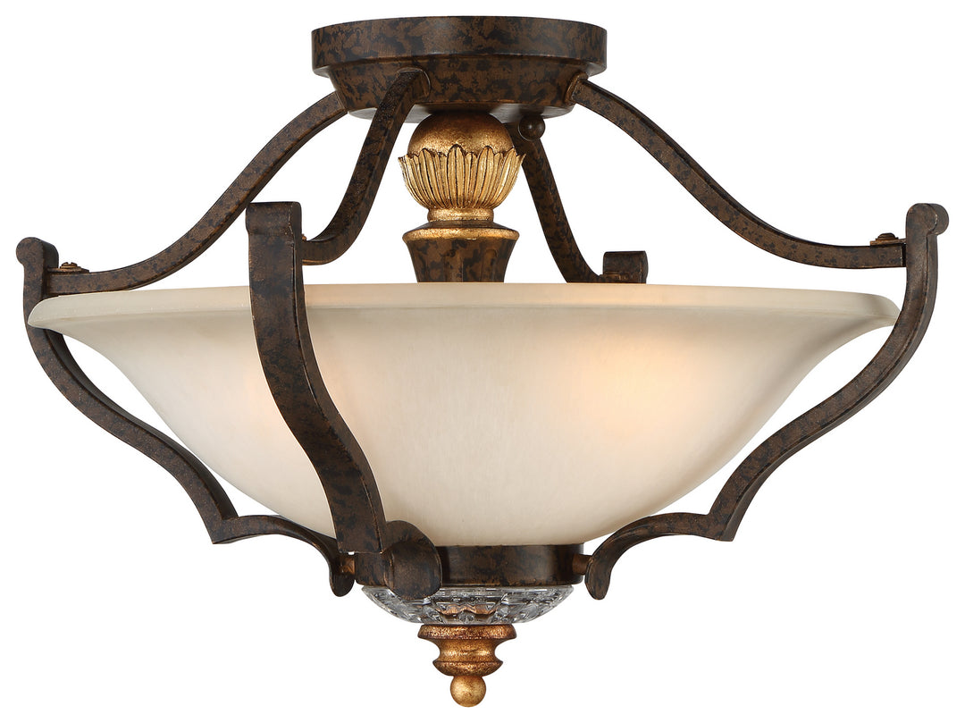 Metropolitan Chateau Nobles N6450-652 Ceiling Light - Raven Bronze W/Sunburst Gold H
