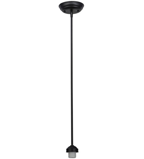 Meyda Tiffany Lighting 73646 Lamp Bases And Fixture Hardware One Light Pendant Hardware Utility Light Black