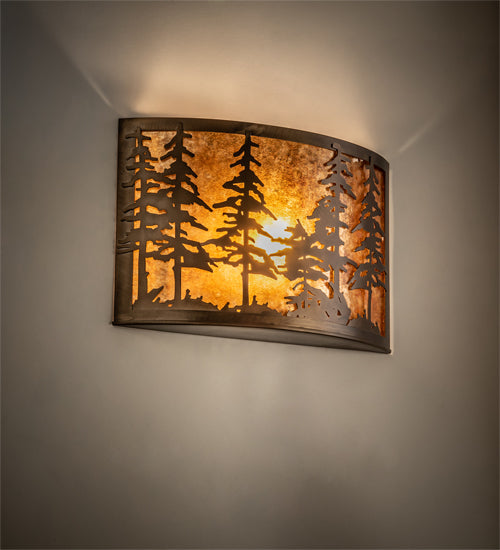 Meyda Tiffany Tall Pines 73870 Wall Light - Antique Copper