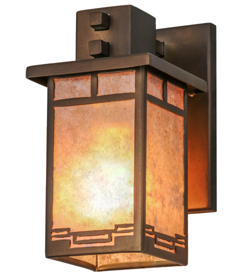 Meyda Tiffany Lighting 73883 Roylance One Light Wall Sconce Outdoor Copper/Antique/Verde